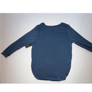 Stylish Navy Long Sleeve Top